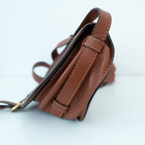 Chloe Small Marcie Saddle Bag in Grained Leather - Picture 2 of 15
